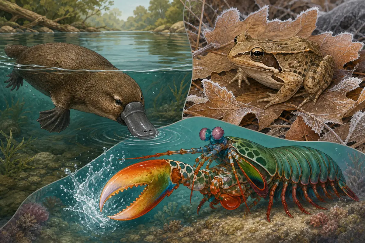 変わった動物の事実 examples of strange senses and survival adaptations